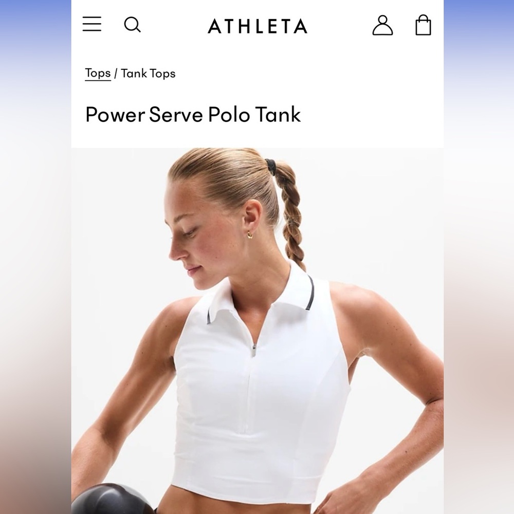 Athleta Women's Light Pink Zip-Up Crop Top